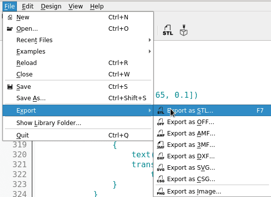 Export STL