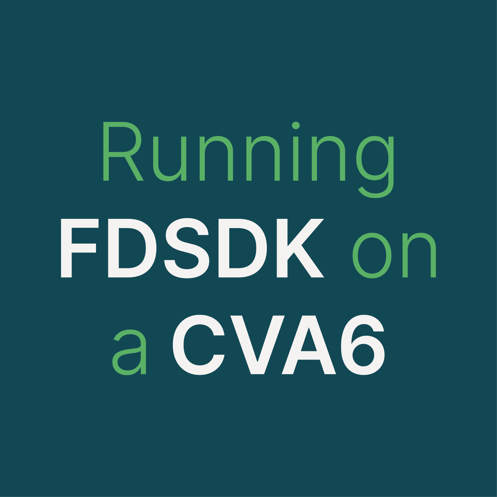 Running FDSDK on a CVA6